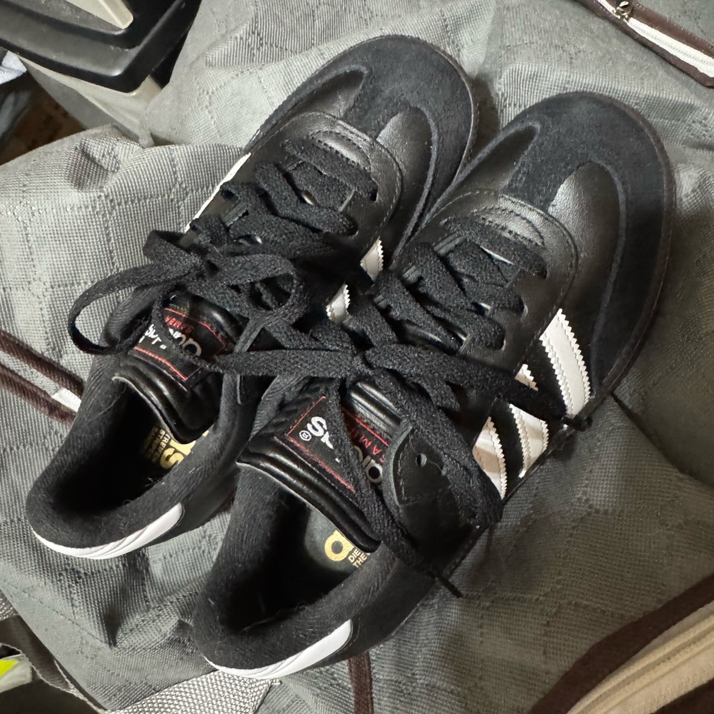 Adidas Classic Black and White Trainers samba